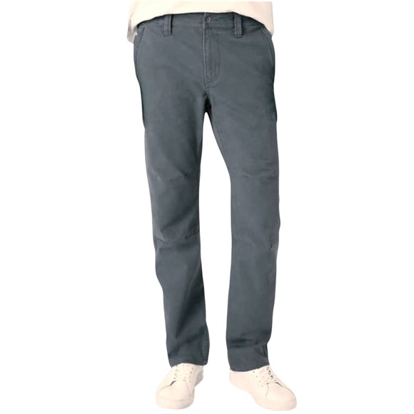 Eddie Bauer 32x32 Relaxed Flex Rugged Utility Pant Men Gray Canvas Stretch Nylon - Picture 1 of 11
